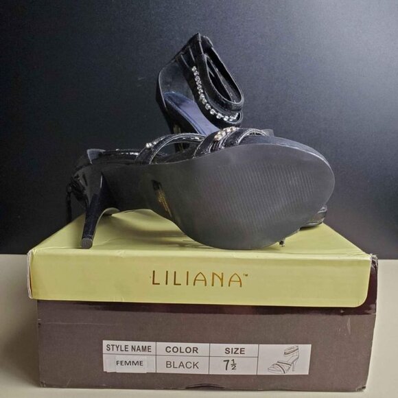 New 7.5 Rhinestone Stiletto Heels - Picture 2 of 3